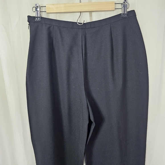 Giorgio Armani Le Collezioni Black Virgin Wool Stretch Trouser Size 8 - Picture 6 of 7